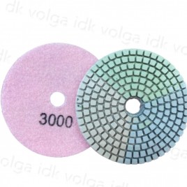 Алмазный гибкий шлифовальный диск 3 color Д100 №3000