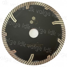 Турбо диск с защитным зубом "Пиранья" для гранита Премиум 150 2,2-8