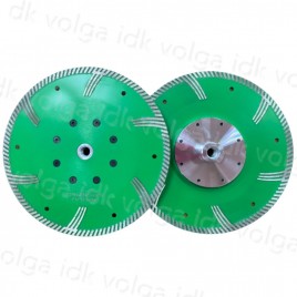Турбо диск с защитным зубом JJD для гранита Премиум 230-2,6-10 М14 с фл